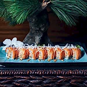 Острый ролл с крабом